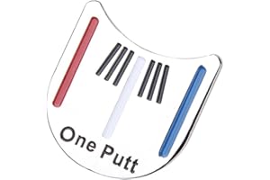 Cutefly Unisexe – Outil d'alignement de Putting de Golf pour Adulte Clip et marqueur de Balle, argenté, Taille Unique