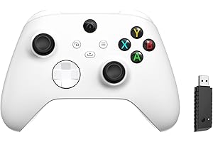 DYONDER 2.4G Wireless Controller compatibile con Xbox One, Xbox Series X/S, Xbox One X/S, PC Windows 7/8/10(White)