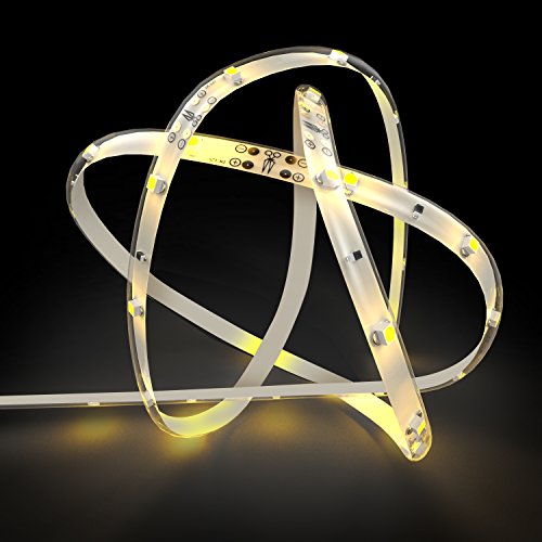 HonestEast Bett Licht, LED-Streifen Licht, Bewegungsaktivierte LED-Lichtleiste, Automatischer Ein/Aus Bewegungsmelder mit 2 Sensoren, Nachtlicht 2 Sensor Kit (warmweiß, 2x 1,2M) - 4