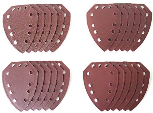 30 – teiliges Schleifpapier Set für Parkside Handschleifer PAHS 10.8 A1, PAHS 12 A1,PHS 160 A1, PHS 160 B2, PHS 160 B3, PHS160 C3, PHS 160 C4, PMS 130, XQ², XQ² SE, Abmessungen wie PHSZ30A1, PHSZ30B2, PHSZ30C3 und PHSZ18C3 - 2