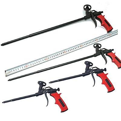 DWT-Germany Lot de 4 Allemagne DWT professionnel + Mousse de XXL 61 cm Teflon pistolets Construction professionnelle PU Pistolet détanchéité Extension Pulvérisateur mousse PU de Construction Pistolet mousse