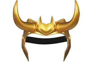 YANVS Mask Masquerade Adult Helmet with Horns Headpiece Mask Halloween Costume Props