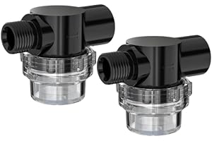 PureBowlic 2-pack 50 nät rostfritt stål filter med NPT-tråd, 304 rostfritt sil, för trädgårdspump, bevattning, för husvagn och gräsmatta VVS-system