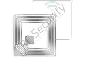 PrimeMatik - Bobine d'étiquette adhésive Compatible avec Anti-vol Anti-vol EAS 8.2MHz 40x40mm Blanc 1000 unités