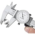 ROBMNE 0-150Mm Metric Gauge Measuring Tool Dial Vernier Caliper Shock-Proof Vernier Caliper 0.02Mm (TGBK150-0-150MM)