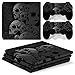 Produktbild Morbuy PS4 Pro Skin Design Folie Aufkleber Sticker schützende Haut Schale für Sony Playstation 4 Pro Konsole und 2 Dualshock Controller (Skulls)