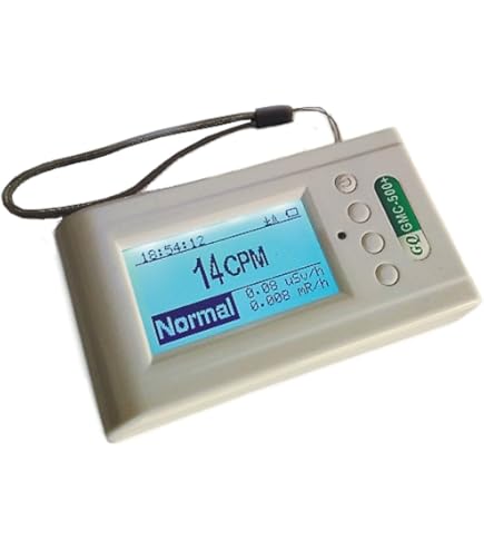 Geigerteller Nucleaire Stralingsmonitor Dosimeter Alpha Beta Gamma X-ray Tester Draagbaar Dosisalarm Gemakkelijk Afleesbaar Multifunctionele Radioactieve Detectormeter 1500 MAh