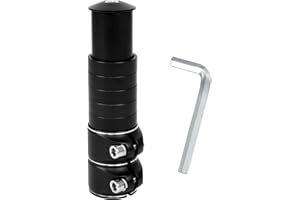 Ticeed Elevador Bicicleta, Potencia Manillar Elevador, Manillar Bicicleta Manillar Extensión Vástago Manillar Bicicleta con 4 Accesorios para Bicicleta de Montaña Carretera (Extender 138 mm)