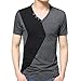 Produktbild UFACE Explosive Specials Herren Sommer T-Shirt V Kragen Kurzarm Tank Top Herren Tank Top Männer (2XL, Grau)