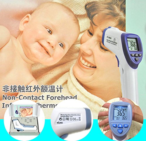 Wiysond DT8836 Blue Digital Medical LCD Non-contact Infrared Body Thermometer for Reading Adult Baby Temperature Thermometer
