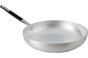 BALDASSARE AGNELLI Pentole Agnelli ALMC111BC36 Padella Svasata Alta "Saltare" con Manico "Cool", Argento, 36 cm, 1 Pezzo