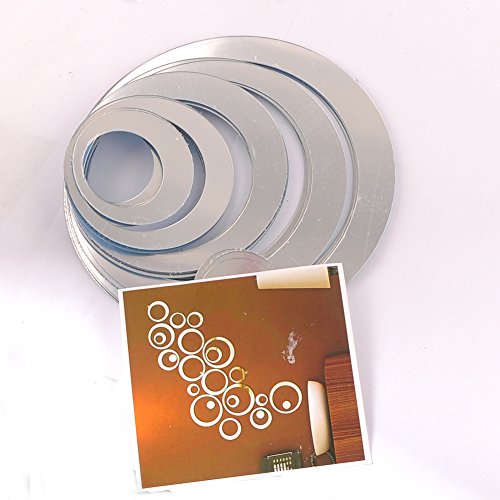 Wandtatto Spiegel Aufleber Wandaufkleber 3D Acryl Spiegel Rund Wandsticker Pusheng - 7