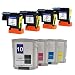 Produktbild Karl Aiken (4 Stück Druckkopf + 4 Tintenpatrone) Remanufactured für HP 11 C4810 A C4811 A C4812 A C4813 A Kompatibel für 1000 1100 1200 2200 2280 2300 2600 2800 cp1700 100 500 9100 9120 K850 Drucker