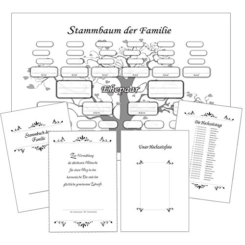 Stammbuch der Familie ‚Hand in Hand‘ m. Kinderhand Familienbuch Familienstammbuch Stammbaum Stammbücher – A5 sand - 2