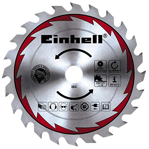 Einhell Handkreissäge TE-CS 165 (1200 W, max. 55 mm, Sägeblatt Ø 165 mm, 24 Zähne, Absaugadapter, Parallelanschlag) - 2