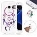 Produktbild Galaxy S7 Edge Hülle,Samsung S7 Edge Schutzhülle,S7 Edge Silikonhülle,Pershoo Niedlich Lila Traumfänger Feder Bling Diamant Muster LED Flash Blink Licht Crystal Kirstall Clear Durchsichtig Bumper Tasche Hülle Case Cover Fall-Abdeckung Etui TPU Schale für Samsung Galaxy S7 Edge + 2x Glitzer Diamant Rhinestone Staub Stecker-Purple Dreamcatcher Feather