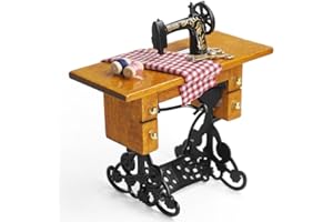 Odoria Escala 1/12 Miniaturas Máquina de Coser Accesorios Casa de Muñecas, B