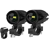 Motosiklet Sis Led Beyaz ve Sarı ışık (2 Adet Led, 1 Adet Anahtar)