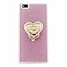 Price comparison product image MUTOUREN Huawei P8 Lite TPU Silicone bling glitter Case Cover [Liquid Crystal] Ultra-Thin Premium TPU / Transparent Romantic Design Pattern-pink