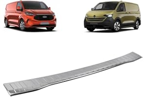 ROBUST CAR PARTS ROBUST Chrome Rear Bumper Protector Stop Damage For Ford Transit Custom 2024 Onwards Volkswagen Transporter Caravelle T7 2025 Onwards