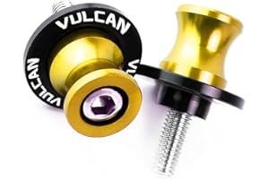 2BIRD Bobine da slider scartato da moto, M10 CNC. Viti in alluminio per Kawasaki VULCAN S 650 CC 2015-2019 Accessori (Color : Gold, Size : 10mm)