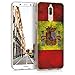 Price comparison product image kwmobile Case for Huawei Mate 10 Lite - TPU Silicone Crystal Clear Back Case Protective Cover IMD Design - Yellow/White/Red