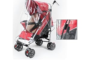 LUPO Universal Rain Cover for Buggy Puschair - Universal Pram Rain Cover, Travel Shield, Windproof and Waterproof for Hauck, Silver Cross, Joie, Chicco Pram Strollers + More