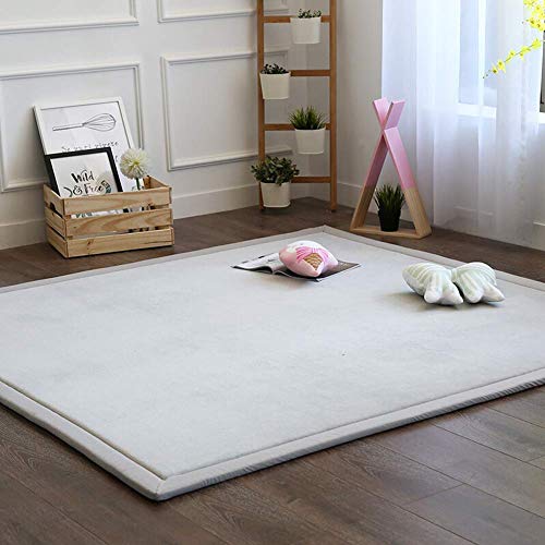 Preisvergleich Produktbild Aishankra Verdicken Weich Kinder Krabbeln Rutschfeste Tatami Teppich Startseite Weiche Teppiche Schwammmatte Spieldecke,B,6'6''X7'9'' / 200X240CM
