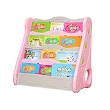 ★Das Bücherregal bietet ausreichend Stauraum: Das einzigartige Design mit vier Schichten und zwei Ablagekörben ermöglicht die einfache Aufbewahrung und Präsentation aller Gegenstände, die zur Aufbewahrung von Büchern, Zeitschriften, Spielzeug, CDs, Mobiltelefonen usw. geeignet sind.