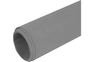 MADDMA Moosgummi 90cm breit ab 0,5m 23 Farben Schaumgummi PE Schaumstoff Basteln Stoff, gerollter Versand, Farbe:hellgrau
