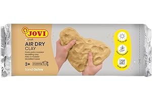 Jovi Air Dry masa modelarska, gotowa do użycia, susząca na powietrzu, na bazie wilgotnej gliny, 250 g w piasku