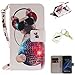 Produktbild Silikonsoftshell PU Hülle für Samsung Galaxy S7 Edge (5,5 Zoll) Tasche Schutz Hülle Case Cover Etui Strass Schutz schutzhülle Bumper Schale Silicone case+Exquisite key chain X1#KE (2)