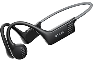 DOOGEE Bone Conduction Headphones, IP68 Waterproof Swimming Open Earphones Bluetooth 5.4 Wireless Headphones, 7H Battery Life Sport Headphone with 32GB MP3 Dual Modes for Swimming, Running, Cycling