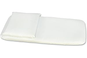 PAMBABY completo antisoffoco materassino+cuscino per carrozzina neonato universale Prodotto in Italia misura 72x30cm sfoderabile in cotone anallergico