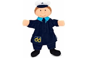 Sterntaler 3601645 pacynka policjant, 29 x 27 x 9 cm, niebieska