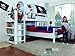 Produktbild Etagenbett »BENI-L« aus massiver Buche weiß lackiert