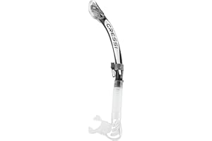 CRESSI Alpha Ultra Dry Snorkel - Tubo Seco para Buceo, Apnea y Snorkel, Talla Única Unisex