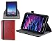 Produktbild Navitech Rot Leder Stand Folio Tasche / Abdeckung für die ARCHOS 80d Xenon