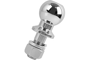 RIYBYDS 50mm 3.5T Boule Attelage Tracteur Tondeuse, Boule Attelage Remorque pour Tracteur et Quad, Vis 22mm, Installation Facile, Utilisation Polyvalente pour Agriculture et Loisirs