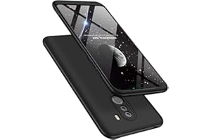 IMEIKONST Xiaomi Poco F1 Funda 3 in 1 Ultra Slim Design PC Hard Cubierta 360 Grados Protección Anti-Shock Anti-Scratch Caso Cover Carcasa para Xiaomi Poco F1. 3 in 1 Black AR