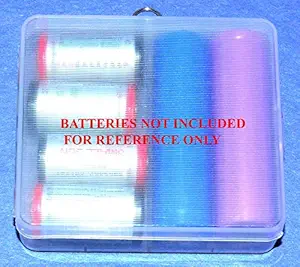 M. A. Enterprises Plastic 18650 Battery Storage Box with Hook Holder for 4 Pieces Batteries