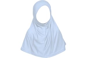 Desert Dress Muslim Girls Childrens islamic hijab scarf one piece ihlas kids head bonnet turkish slip on school Musolla Black White Hajj Umrah