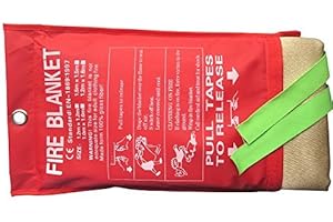 Tonyko Heavy Duty Fiberglas Schutzdecke, Emergency Survival Blanket, Schweißdecke und Feuerdecke mit verschiedenen Größen(1 * 1m)