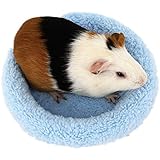 Bwogue Hamster Bett, rund Samt Warm Sleep Matte Pad für Hamster/Igel/Eichhörnchen/Mäuse/Ratten und andere kleine Tiere