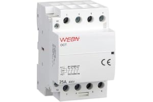 WEBN 220 Série 4 P 16A/25A Manuel d'utilisation Contacteur modulaire à rail DIN domestique Contacteurs 4NO/2NO + 2NC/4NC (25A, 4NC)