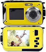 PowerLead Gapo G050 Double Screens Waterproof Digital Camera 2.7-Inch Front LCD with 2.7-Inch Camera Easy Self Shot Camera