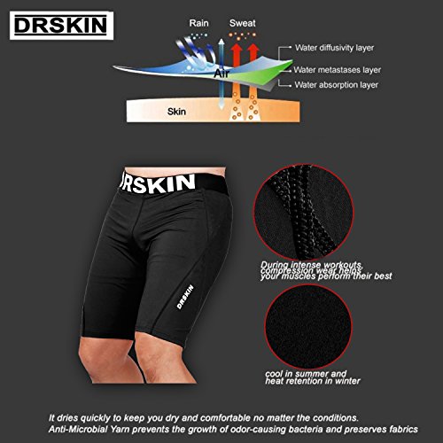 [DRSKIN] DR042 Compression feste kurze Hosen Unterschicht Manner Frauen - 5