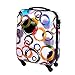 Produktbild Handgepäck Bordgepäck Hartschalen Koffer für Kurzreisen Urlaub Reisen Businesskoffer Trolley Case TSA Schloss 30 Liter Multi Color Weiß 813/818