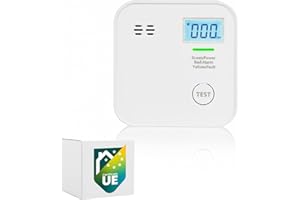 Smartwares Rilevatore di CO - Batteria da 10 anni - Display e indicatore LED - Pulsante di test - FGA-13091