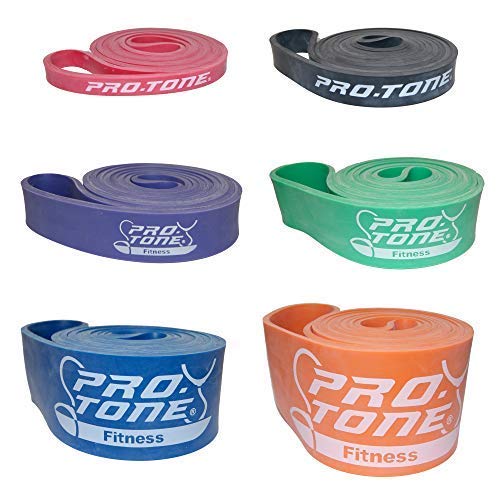 PROTONE® Tirar Asistencia/Bandas Elásticas - para dominadas asistidas Enganches/Levantamiento Pesas/Levantamiento Pesas/Crossfit/Ejercicio en el hogar - Naranja